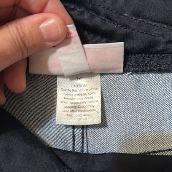 isabel 4/27 Medium Wash Blue Maternity Denim Jegging Criss Cross Back - Picture 13 of 14